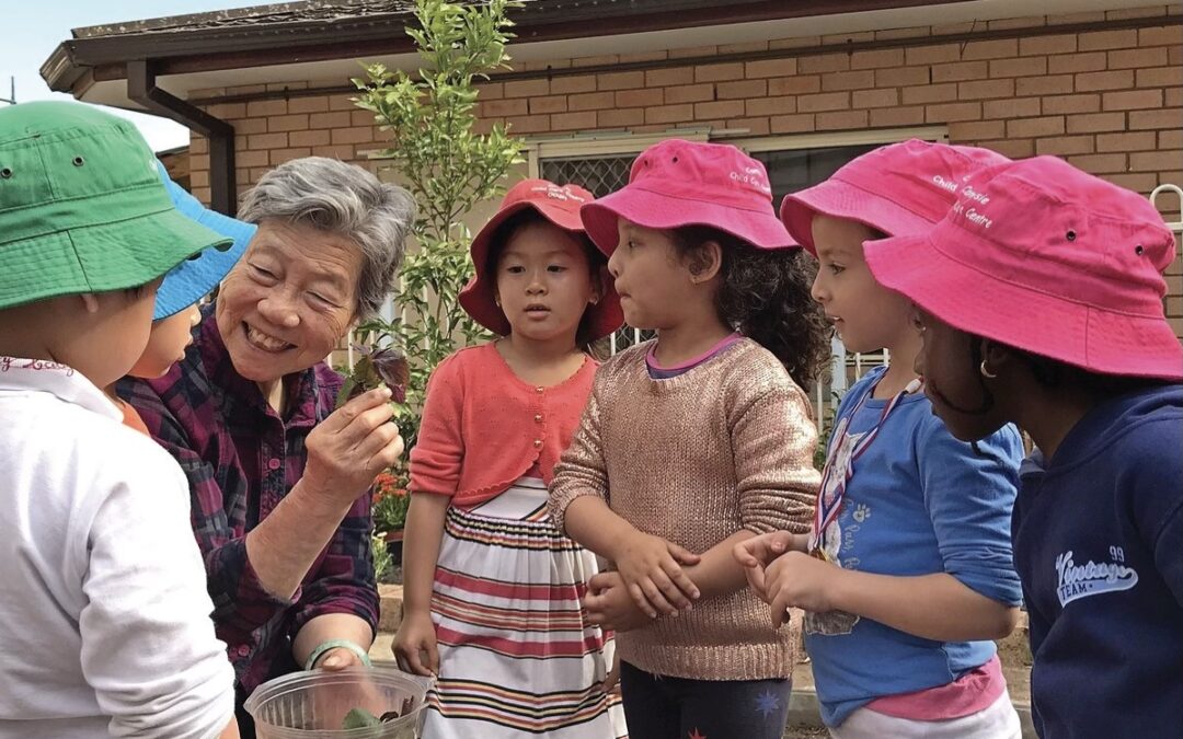 Seniors And Children Together